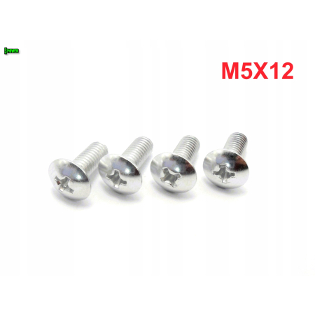 M5x12 śruba owiewki aluminiowa grzybkowa śruby owiewek aluminiowe 6061