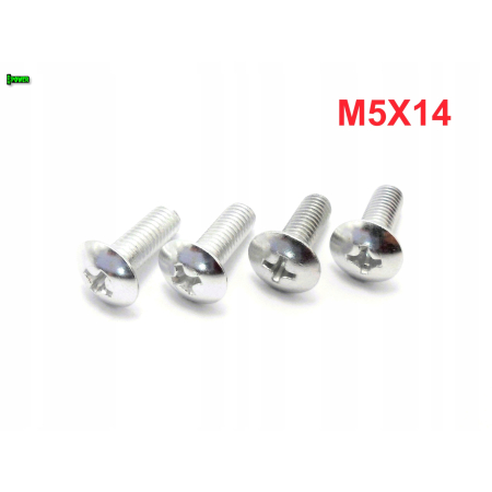 M5x14 śruba owiewki aluminiowa grzybkowa śruby owiewek aluminiowe 6061