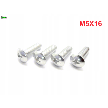 M5x16 śruba owiewki aluminiowa grzybkowa śruby owiewek aluminiowe 6061