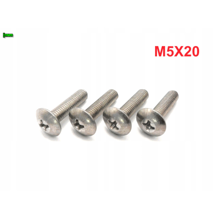 M5x20 śruba owiewki aluminiowa grzybkowa śruby owiewek aluminiowe 6061