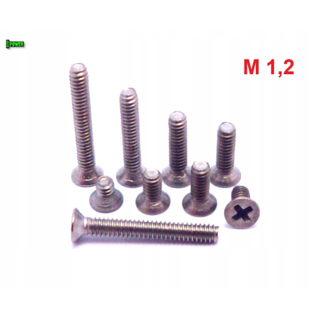 M1,2x4 śruby tytanowe din 965 iso 7046 śruba tytanowa tytan grade 2