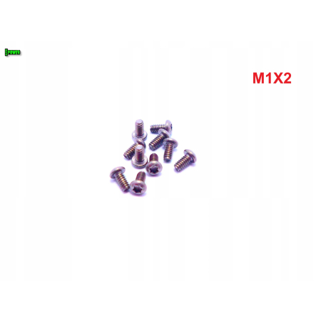 M1x2 śruba tytanowa torx iso 7380 tytanowa gr 2 śruby tytanowe torx