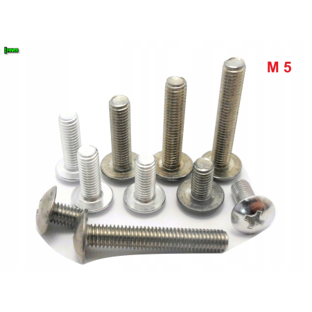 M5x25 śruba owiewki aluminiowa grzybkowa śruby owiewek aluminiowe 6061