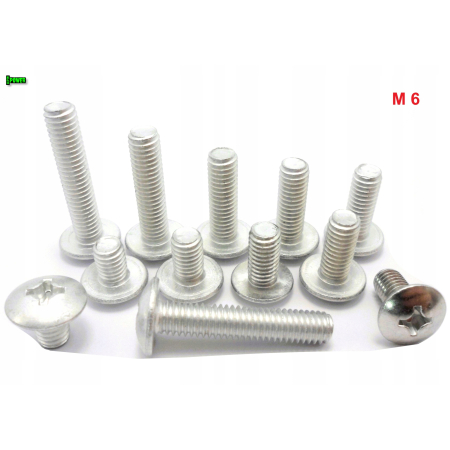 M6x10 śruba owiewki aluminiowa grzybkowa śruby owiewek aluminiowe 6061