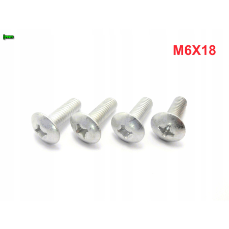 M6x18 śruba owiewki aluminiowa grzybkowa śruby owiewek aluminiowe 6061