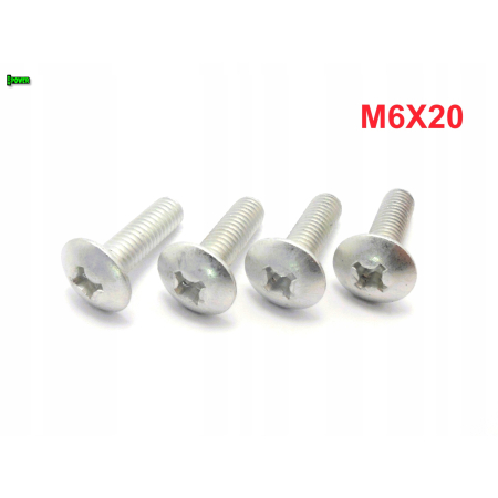 M6x20 śruba owiewki aluminiowa grzybkowa śruby owiewek aluminiowe 6061