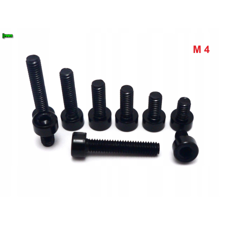 M4x10 aluminiowa śruba imbusowa din 912 kolorowa śruba aluminiowa czarna m4