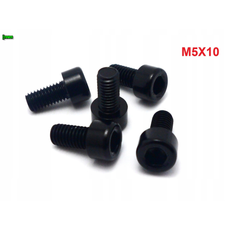 M5x10 aluminiowa śruba imbusowa din 912 kolorowa śruba aluminiowa czarna m5