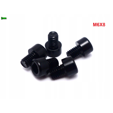 M6x8 aluminiowa śruba imbusowa din 912 kolorowa śruba aluminiowa czarna m6