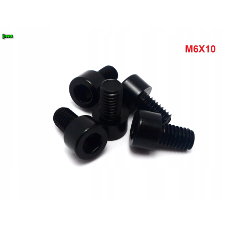 M6x10 aluminiowa śruba imbusowa din 912 kolorowa śruba aluminiowa czarna m6