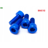 M4x10 aluminiowa śruba imbusowa din 912 niebieska śrubka aluminiowa m4x10