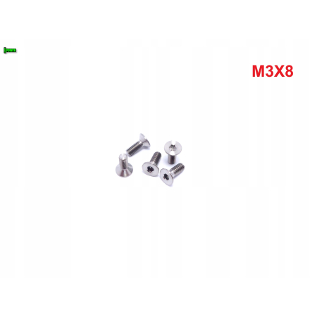 M3x8 śruba imbusowa din 7991 tytanowa beta tytan śruby tytanowe