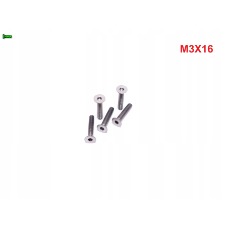 M3x16 śruba imbusowa din 7991 tytanowa beta tytan śruby tytanowe