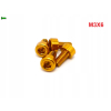 M3x6 aluminiowa śruba imbusowa din 912 kolorowa śrubka aluminiowa złota m3
