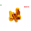 M3x10 aluminiowa śruba imbusowa din 912 kolorowa śrubka aluminiowa złota m3