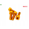 M4x12 aluminiowa śruba imbusowa din 912 kolorowa śrubka aluminiowa złota m4