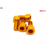 M6x12 aluminiowa śruba imbusowa din 912 kolorowa śrubka aluminiowa złota m6