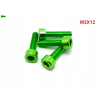 M3x12 aluminiowa śruba imbusowa din 912 śruba aluminiowa zielona m3x12