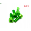 M4x10 aluminiowa śruba imbusowa din 912 zielona śrubka aluminiowa m4x10