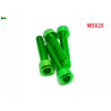 M5x25 aluminiowa śruba imbusowa din912 śrubka aluminiowa zielona m5x25