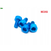 M3x6 aluminiowa śruba imbusowa din 912 śruba aluminiowa błękitna m3x6