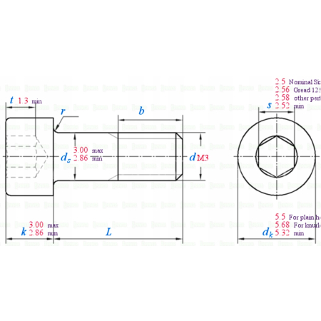 M3x12 aluminiowa śruba imbusowa din 912 śruba aluminiowa błękitna m3x12