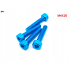 M4x20 aluminiowa śruba imbusowa din 912 śrubka błękitna aluminiowa m4x20