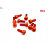 M3x8 aluminiowa śruba imbusowa din 912 śruba aluminiowa pomarańczowa m3