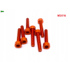 M3x16 aluminiowa śruba imbusowa din 912 śruba aluminiowa pomarańczowa m3