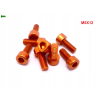 M5x12 aluminiowa śruba imbusowa din912 śrubka aluminiowa pomarańczowa m5
