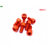 M6x12 aluminiowa śruba imbusowa din912 śrubka aluminiowa pomarańczowa m6