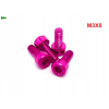 M3x8 aluminiowa śruba imbusowa din 912 śruba aluminiowa różowa m3x8