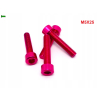 M5x25 aluminiowa śruba imbusowa din912 śrubka aluminiowa różowa m5x25