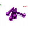 M5x25 aluminiowa śruba imbusowa din912 kolorowa śrubka aluminiowa fioletowa