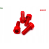 M5x12 aluminiowa śruba imbusowa din 912 kolorowa śrubka aluminiowa czerwona