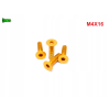 M4x16 śruba aluminiowa stożkowa imbus din 7991 śruba aluminiowa złota