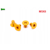 M5x8 śruba aluminiowa stożkowa imbus din 7991 śruba aluminiowa złota