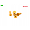 M6x16 śruba aluminiowa stożkowa imbus din 7991 śruba aluminiowa złota