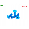 M5x16 śruba aluminiowa stożkowa imbus din 7991 śruba aluminiowa błękitna