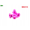 M6x10 śruba aluminiowa stożkowa imbus din 7991 śruba aluminiowa różowa
