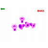 M4x8 śruba aluminiowa stożkowa imbus din 7991 śruba aluminiowa fioletowa