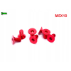 M5x10 śruba aluminiowa stożkowa imbus din 7991 śruba aluminiowa czerwona