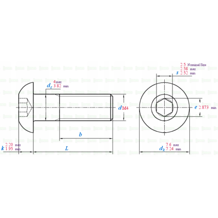 M4x8 śruba aluminiowa imbusowa iso 7380 śruby aluminiowe kolor czarny