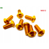 M5x12 śruba aluminiowa imbusowa iso 7380 śruby aluminiowe 6061 kolor złoty