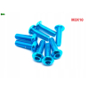 M3x10 śruba aluminiowa imbusowa iso 7380 śruby aluminiowe kolor błękitny