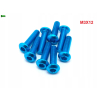 M3x12 śruba aluminiowa imbusowa iso 7380 śruby aluminiowe kolor błękitny
