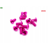 M4x8 śruba aluminiowa imbusowa iso 7380 śruby aluminiowe 6061 kolor różowy