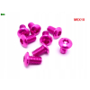 M6x10 śruba aluminiowa imbusowa iso 7380 śruby aluminiowe 6061 kolor różowy
