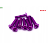 M4x16 śruba aluminiowa imbusowa iso 7380 śruby aluminiowe kolor fioletowy