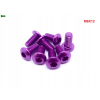 M6x12 śruba aluminiowa imbusowa iso 7380 śruby aluminiowe kolor fioletowy